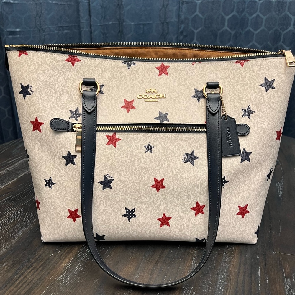 Coach Americana Star Print Gallery Tote